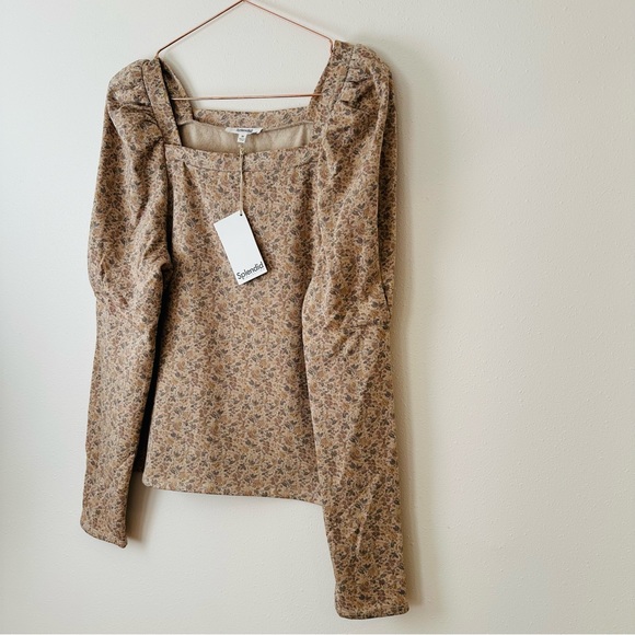 New Splendid Josephine Sweatshirt top pullover floral boho print - Picture 15 of 16